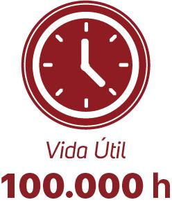 Vida útil de 100.000 horas