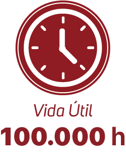 Vida útil de 100.000 horas