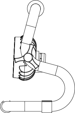 Desenho técnico com dimensões Luminária Portátil