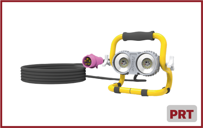 PRT: Suporte portátil com cabo de 20 m e plug industrial
